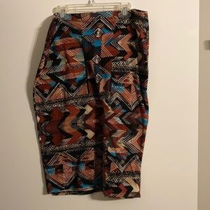 Patterned Charlotte Russe Pencil Skirt